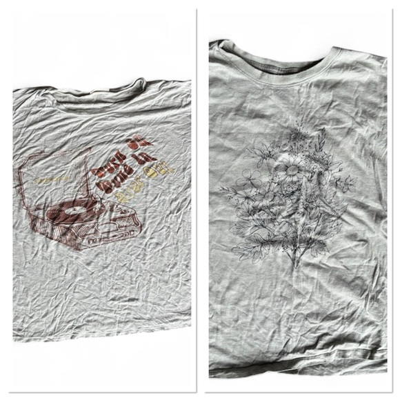 doe Tops - Set of 2 Graphic T-Shirts Size Small